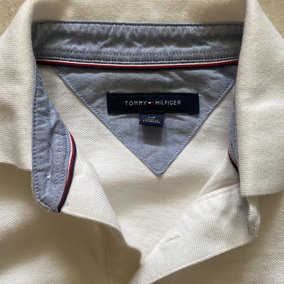 Tommy Hilfiger White Polo Long Sleeve S - Picture 2 of 4